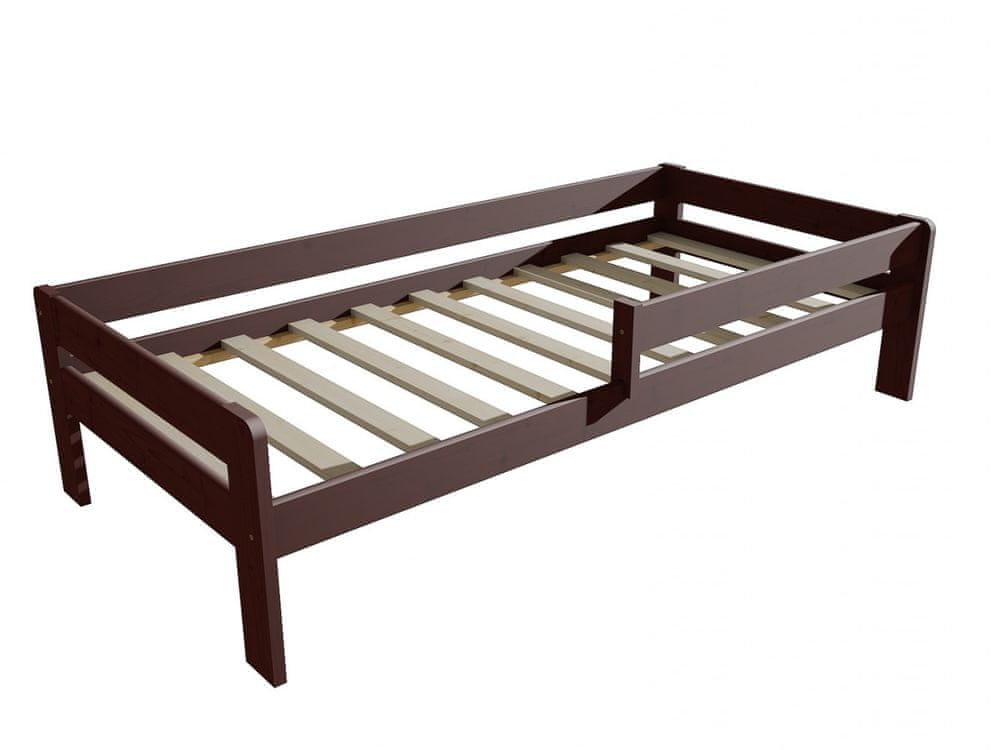 eoshop Detská posteľ so zábranou VMK003C KIDS (Rozmer: 90 x 160 cm, Farba dreva: morenie orech)